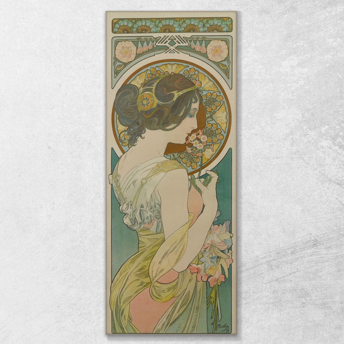 Primrose Alphonse Mucha amu95 canvas print 