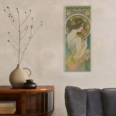 Primrose Alphonse Mucha amu95 canvas print 