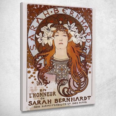 Sarah Bernhardt 1896 Alphonse Mucha amu106 canvas print 