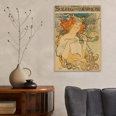 Sunday Sun Alphonse Mucha amu109 canvas print 