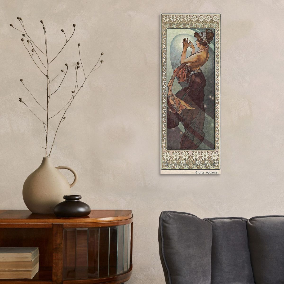 North Star Alphonse Mucha amu127 canvas print 