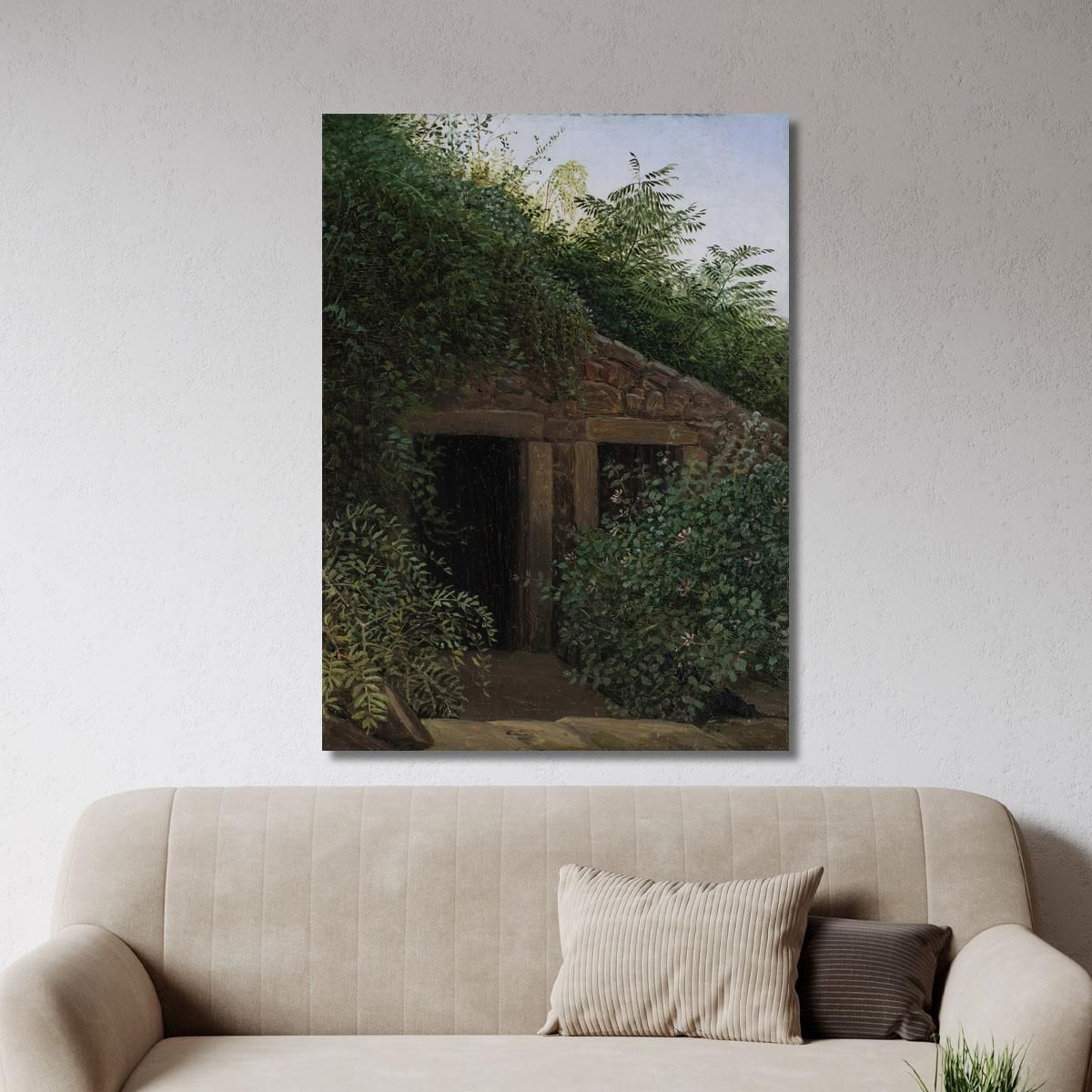 An Overgrown Mineshaft Caspar David Friedrich cdf4 canvas print 