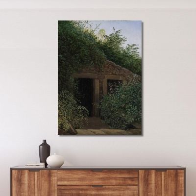 An Overgrown Mineshaft Caspar David Friedrich cdf4 canvas print 