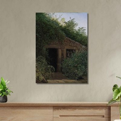 An Overgrown Mineshaft Caspar David Friedrich cdf4 canvas print 