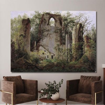 Monastery Ruin Eldena 1824 Caspar David Friedrich cdf16 canvas print 