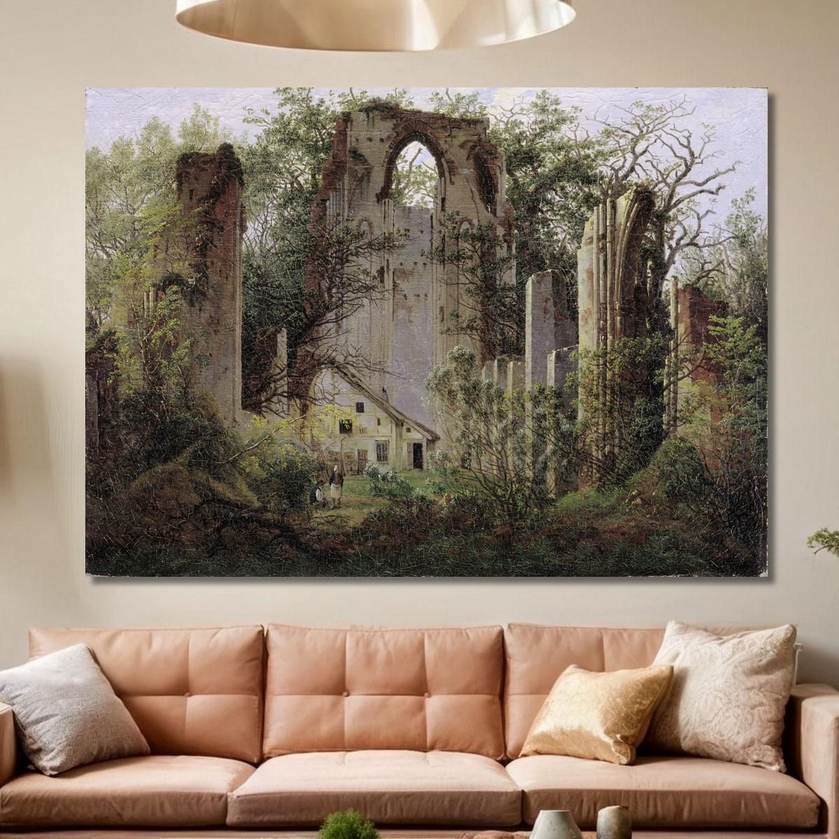 Monastery Ruin Eldena 1824 Caspar David Friedrich cdf16 canvas print 