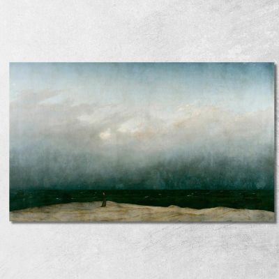 Monk By The Sea Caspar David Friedrich cdf17 canvas print 