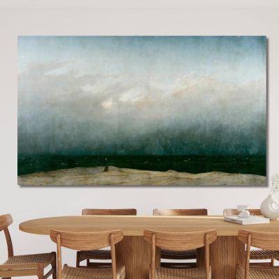 Monk By The Sea Caspar David Friedrich cdf17 canvas print 