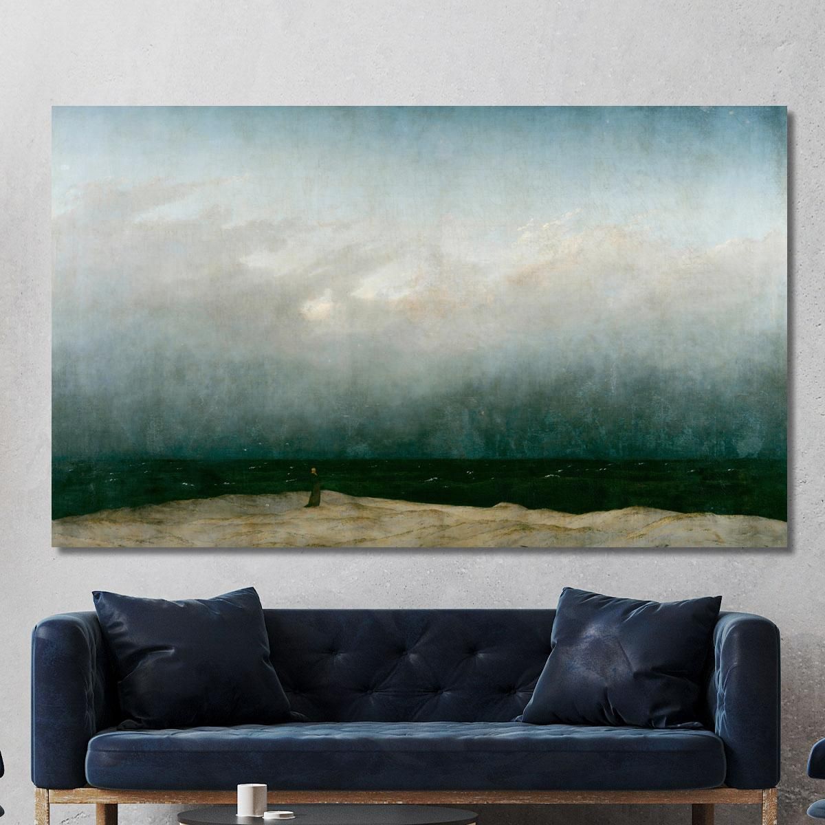 Monk By The Sea Caspar David Friedrich cdf17 canvas print 