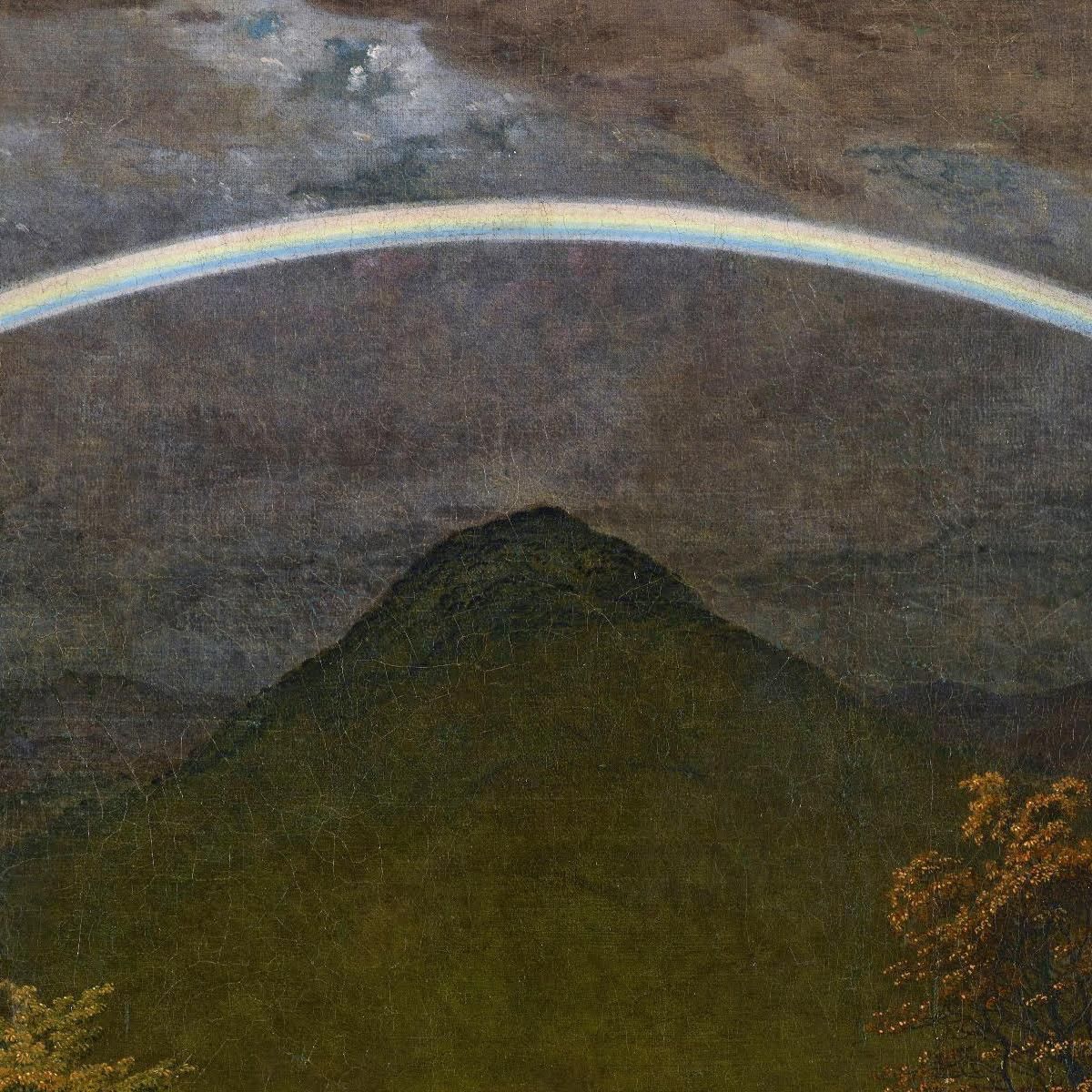 Mountain Landscape With Rainbow Circa 1809-1810 Caspar David Friedrich cdf20 canvas print