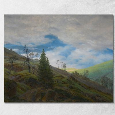 Sunburst In The Giant Mountains Caspar David Friedrich cdf29 canvas print 