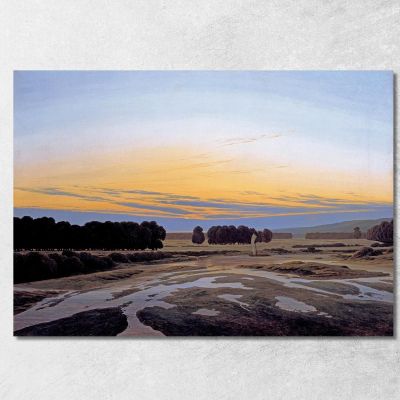 The Grosse Gehege Near Dresden Caspar David Friedrich cdf36 canvas print 