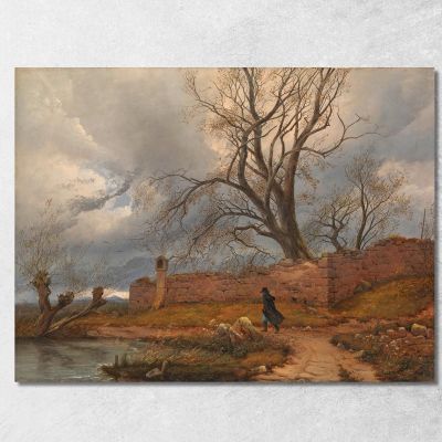 Wanderer In The Storm Caspar David Friedrich cdf44 canvas print 