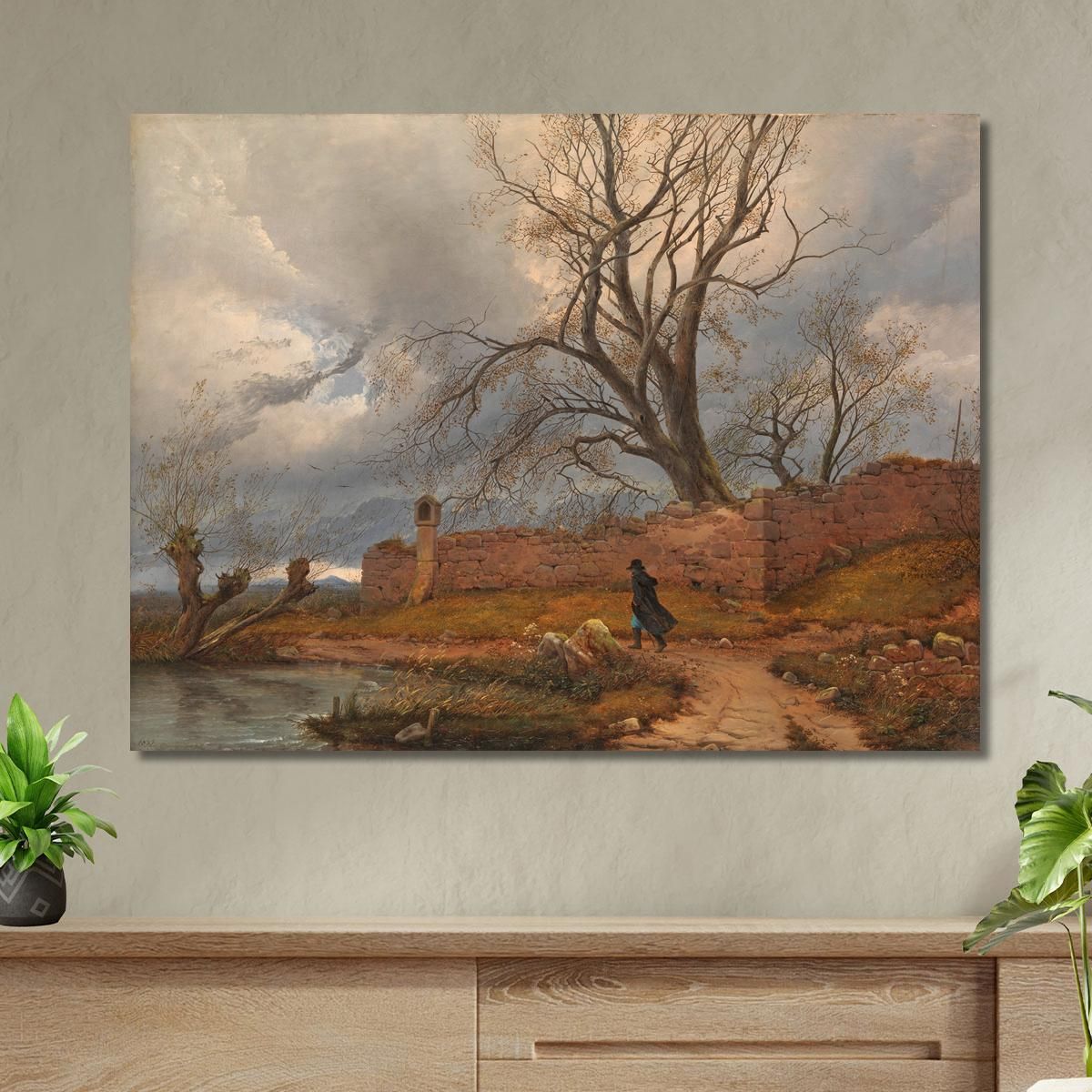 Wanderer In The Storm Caspar David Friedrich cdf44 canvas print 