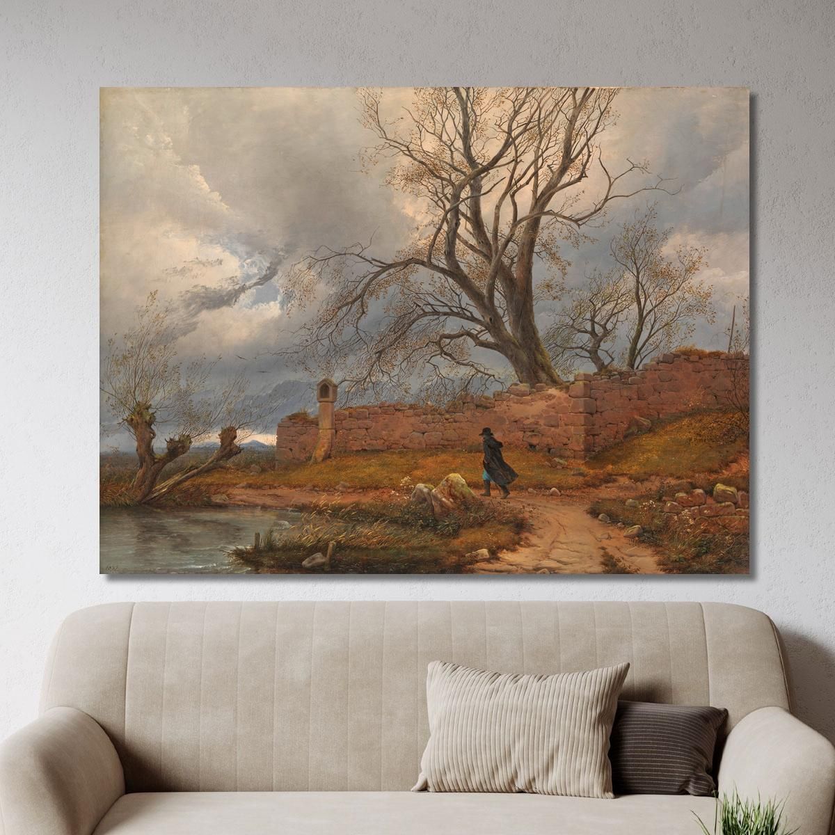 Wanderer In The Storm Caspar David Friedrich cdf44 canvas print 