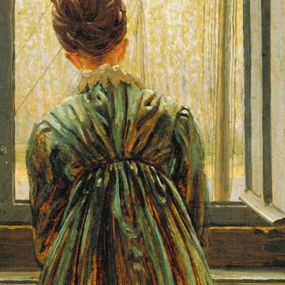 Woman At A Window Caspar David Friedrich cdf47 canvas print