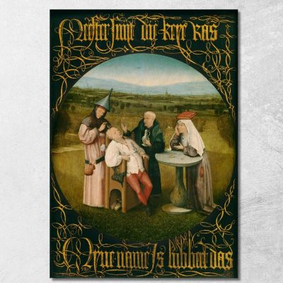 Cutting The Stone Bosch Hieronymus hbs8 canvas print 