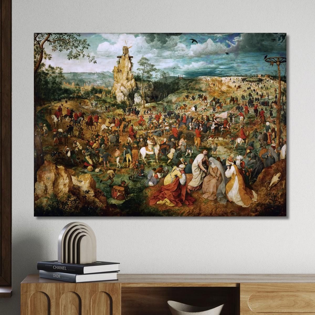 The Procession To Calvary Pieter Bruegel pbr16 canvas print 
