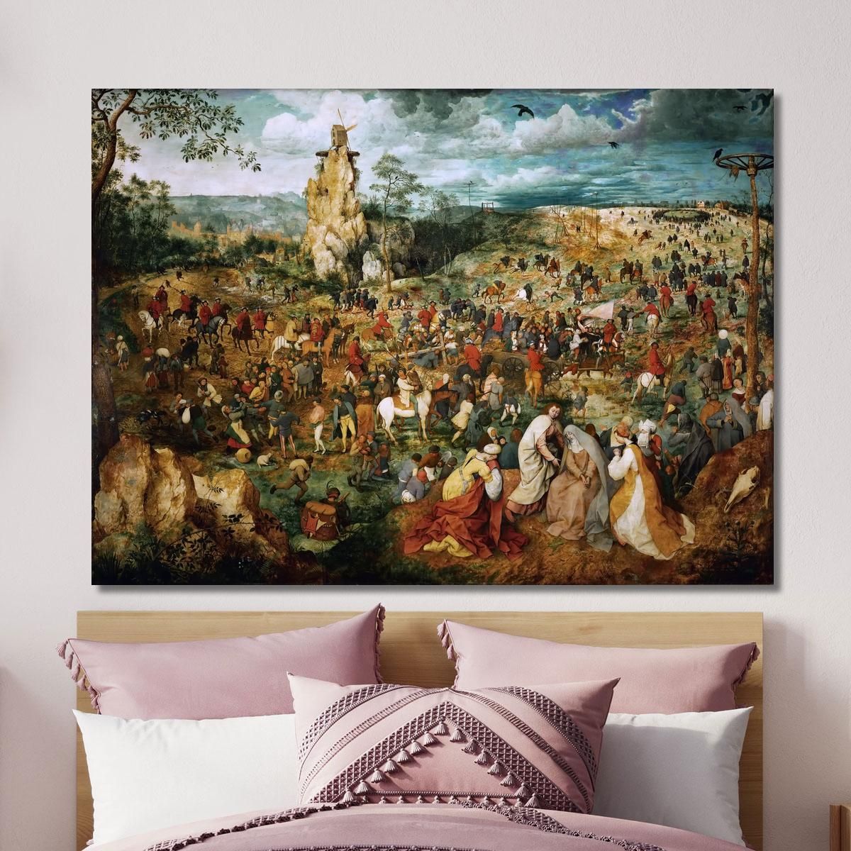 The Procession To Calvary Pieter Bruegel pbr16 canvas print 