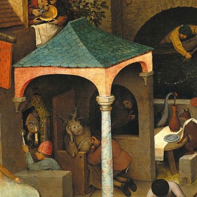 The_Dutch_Proverbs Pieter Bruegel pbr19 canvas print