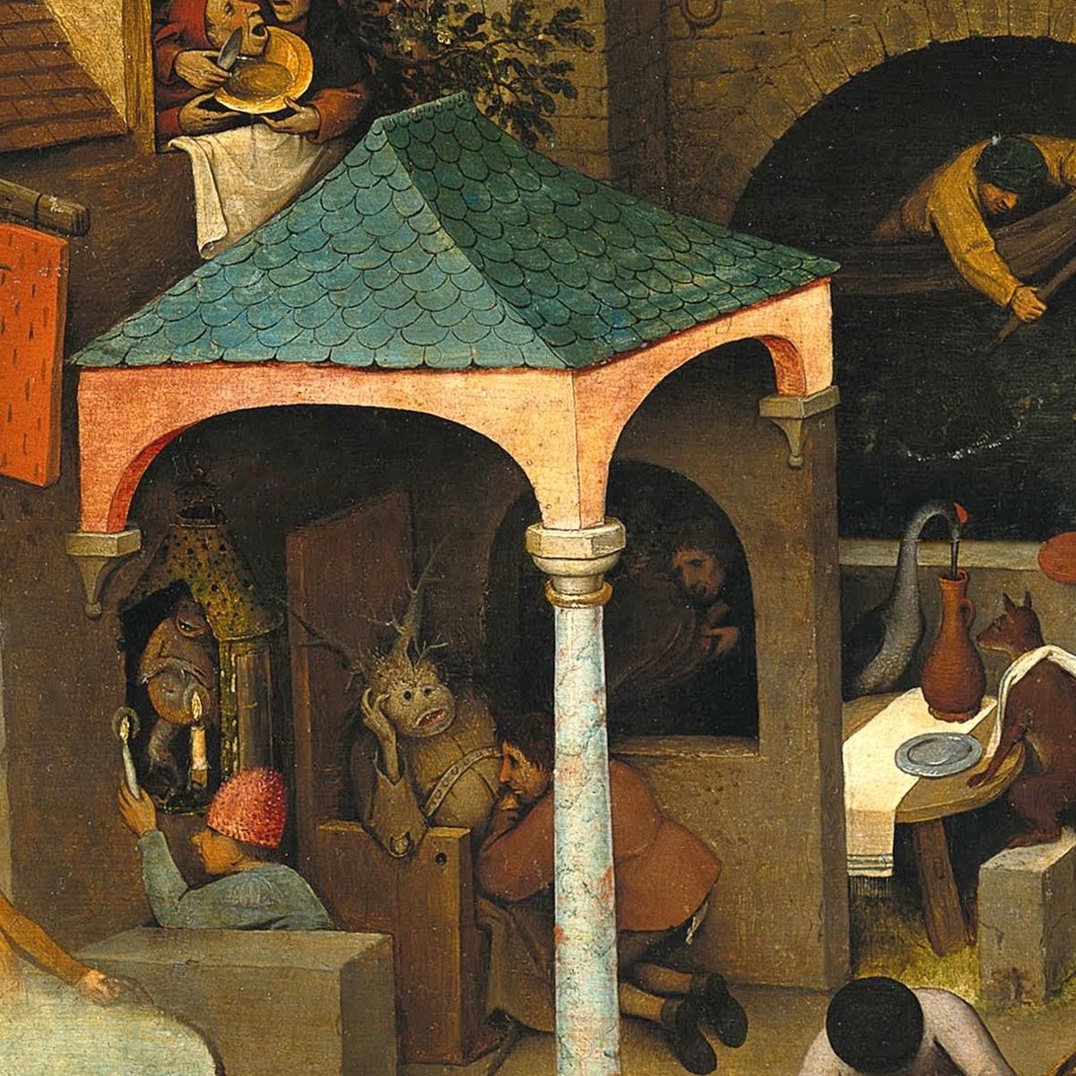 The_Dutch_Proverbs Pieter Bruegel pbr19 canvas print