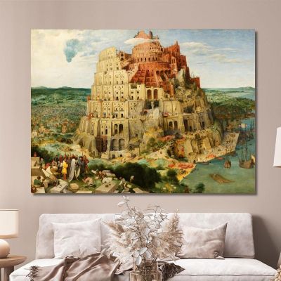 The Tower Of_Babel Pieter Bruegel pbr21 canvas print 