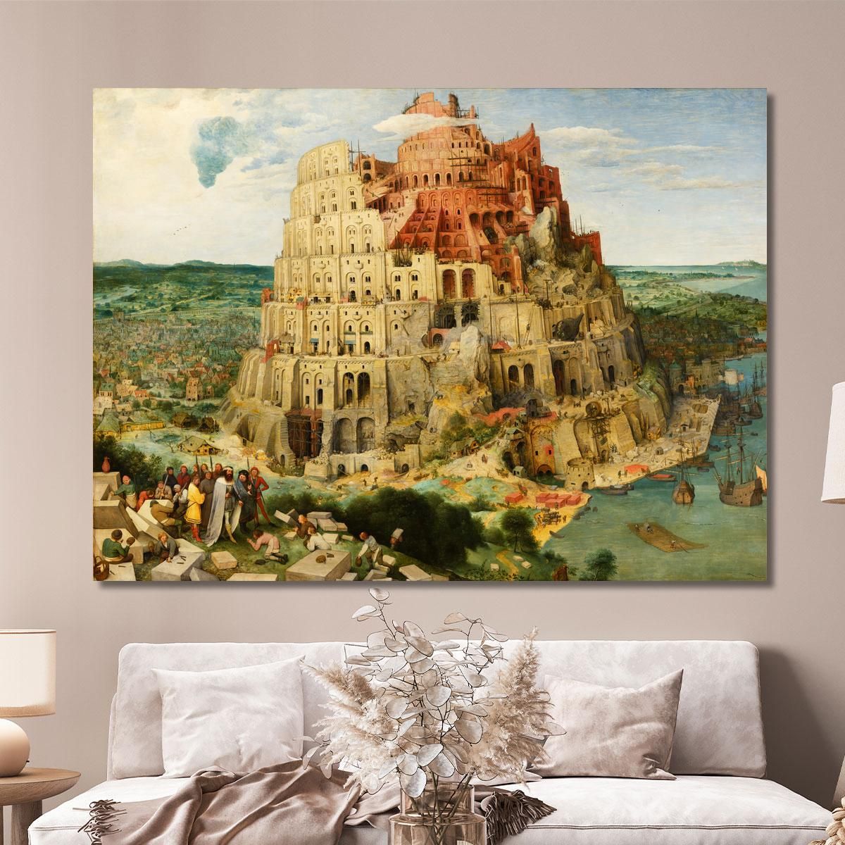 The Tower Of_Babel Pieter Bruegel pbr21 canvas print 