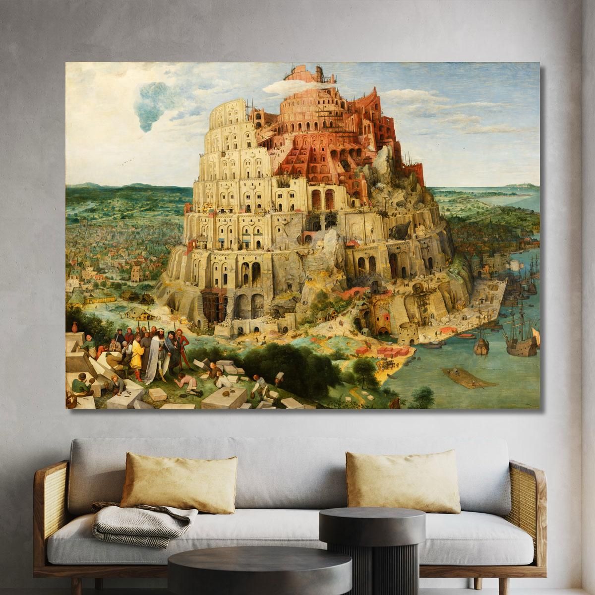 The Tower Of_Babel Pieter Bruegel pbr21 canvas print 