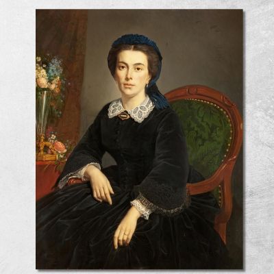Portrait Of Madame Gervais 1863 Pierre-Auguste Cot pac3 canvas print 