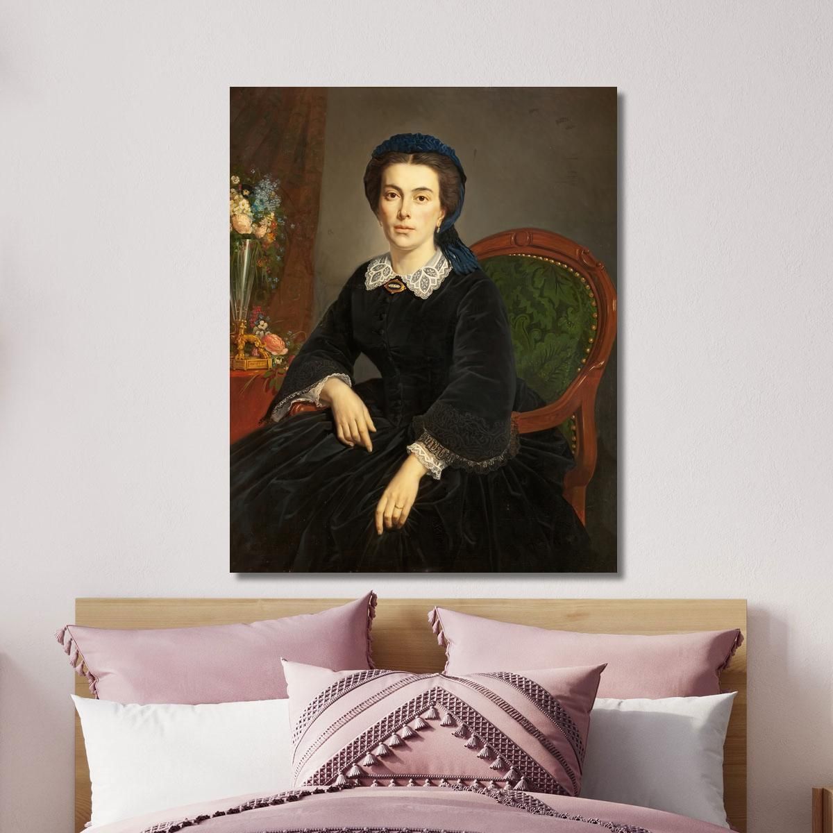 Portrait Of Madame Gervais 1863 Pierre-Auguste Cot pac3 canvas print 