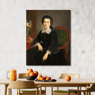 Portrait Of Madame Gervais 1863 Pierre-Auguste Cot pac3 canvas print 