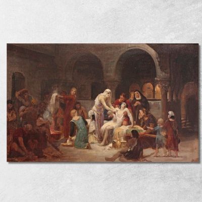 Saint Elizabeth Of Hungary Caring For The Sick 1883 Pierre-Auguste Cot pac5 canvas print 