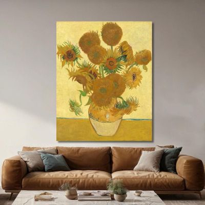 Girasoli Vincent van Gogh vvg1 quadro stampa su tela