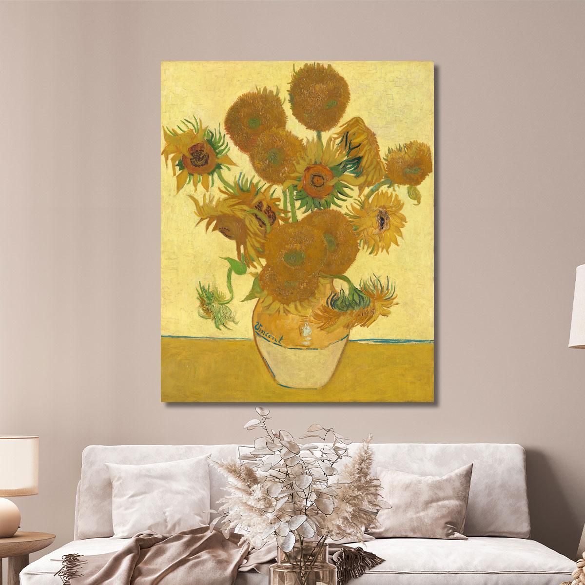 Girasoli Vincent van Gogh vvg1 quadro stampa su tela