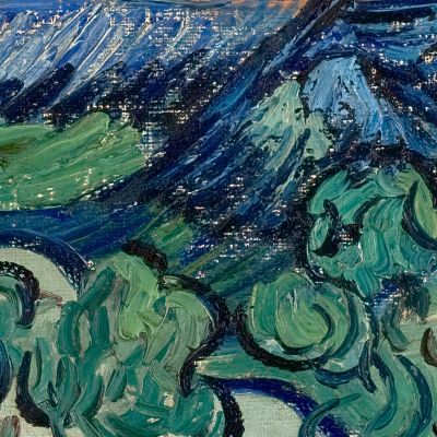 Una Passeggiata Al Crepuscolo Vincent van Gogh vvg11 quadro stampa su tela