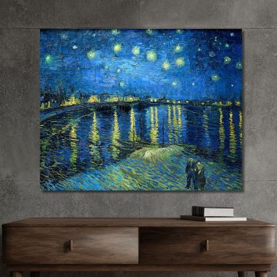 The Starry Night Over The Rhone Vincent van Gogh, vvg20 canvas print