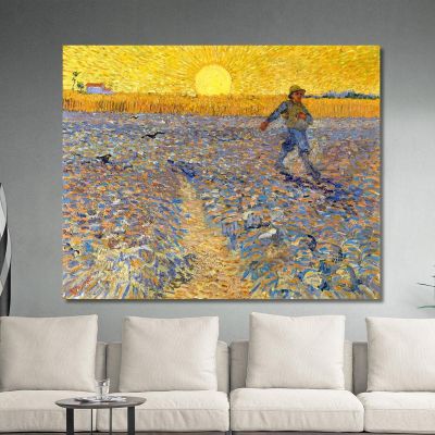 Il Seminatore Vincent van Gogh vvg24 quadro stampa su tela