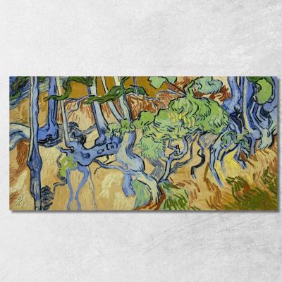 Radici Degli Alberi Vincent van Gogh vvg33 quadro stampa su tela