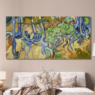 Radici Degli Alberi Vincent van Gogh vvg33 quadro stampa su tela