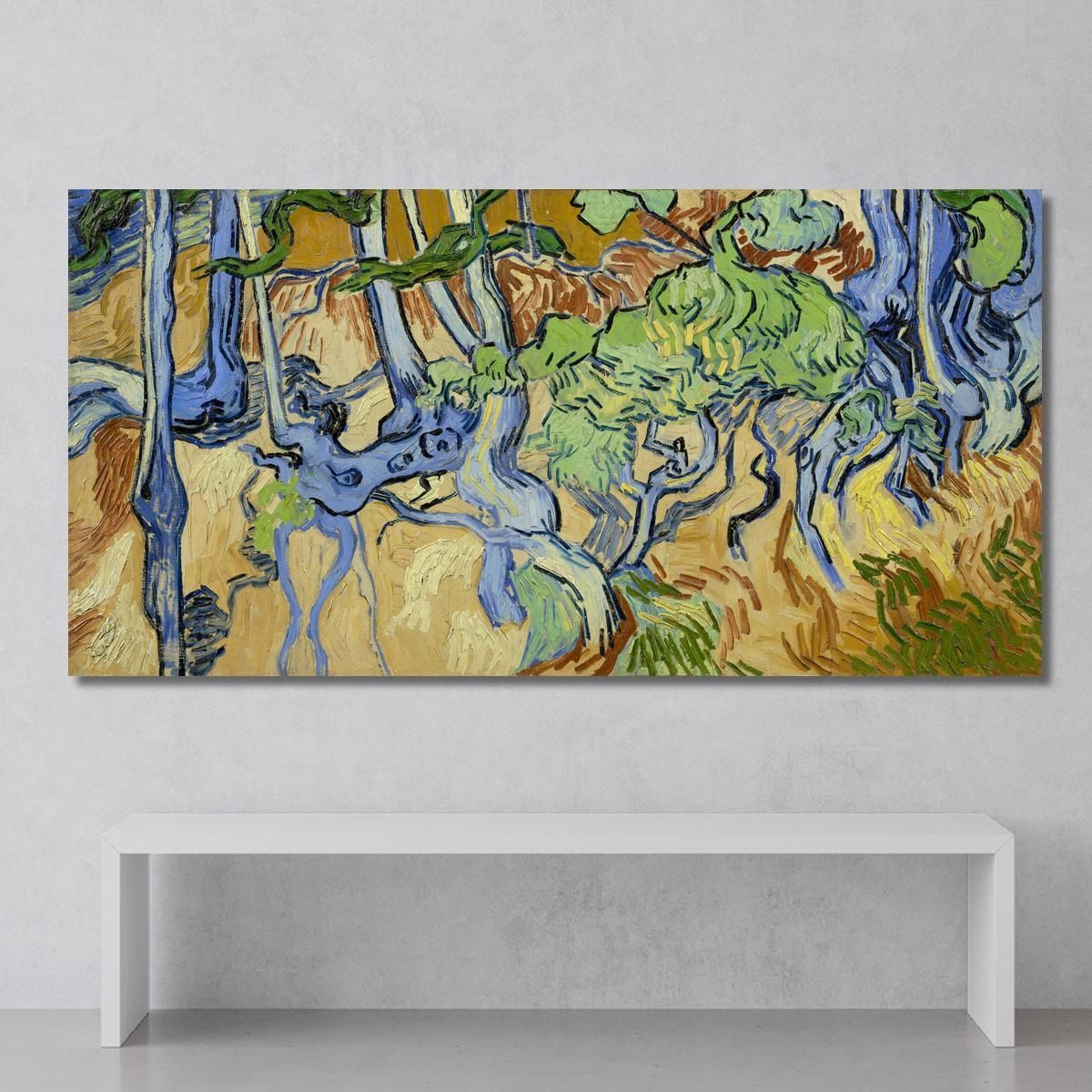 Radici Degli Alberi Vincent van Gogh vvg33 quadro stampa su tela