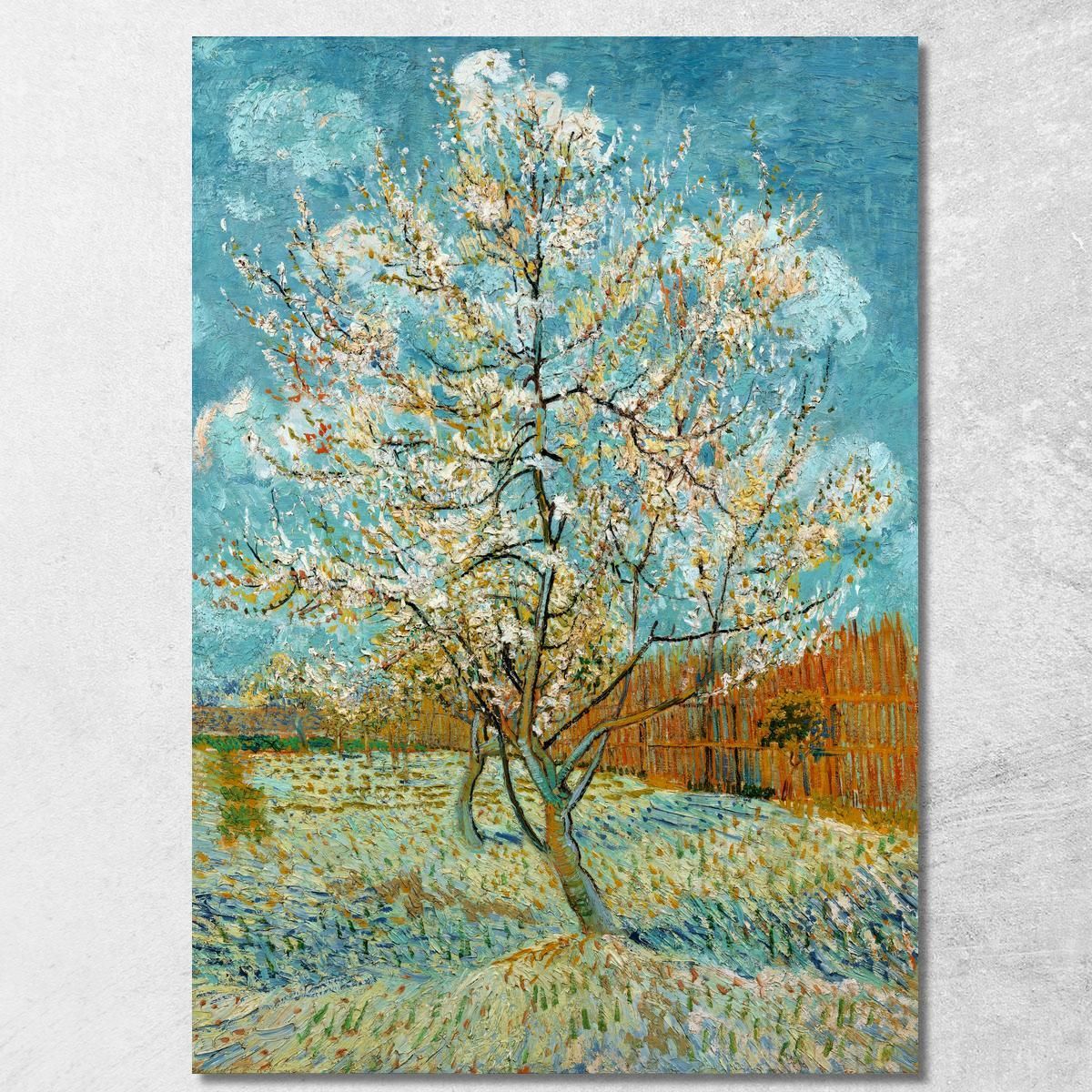 Il Pesco Rosa Vincent van Gogh vvg45 quadro stampa su tela