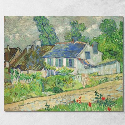 Caso A Auvers Vincent van Gogh vvg51 quadro stampa su tela