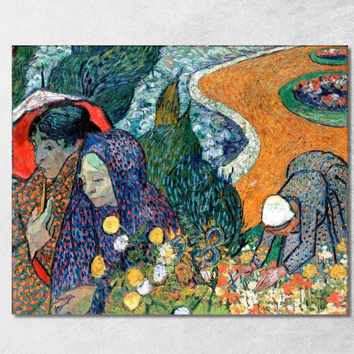 Memoria Del Giardino Di Etten Ladies Of Arles Vincent van Gogh vvg58 quadro stampa su tela