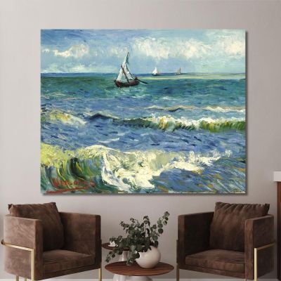 Il Mare A Les Saintes Maries De La Mer Vincent van Gogh, vvg59 canvas print