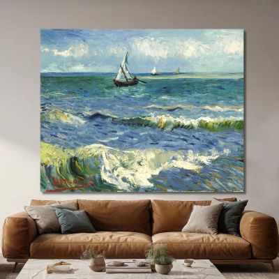 Il Mare A Les Saintes Maries De La Mer Vincent van Gogh, vvg59 canvas print