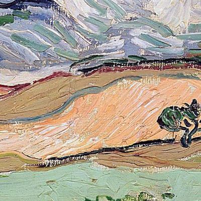 Le Alpi Vincent van Gogh vvg84 quadro stampa su tela