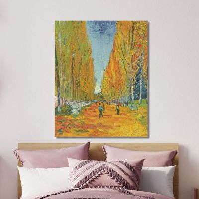 Les Alyscamps Vincent van Gogh, vvg85 canvas print