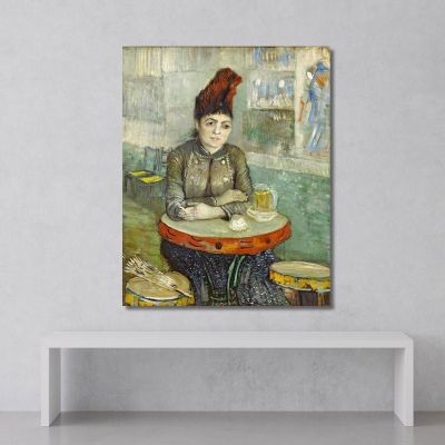 Agostina Segatori Sitting At The Café Du Tambourin Vincent van Gogh, vvg89 canvas print