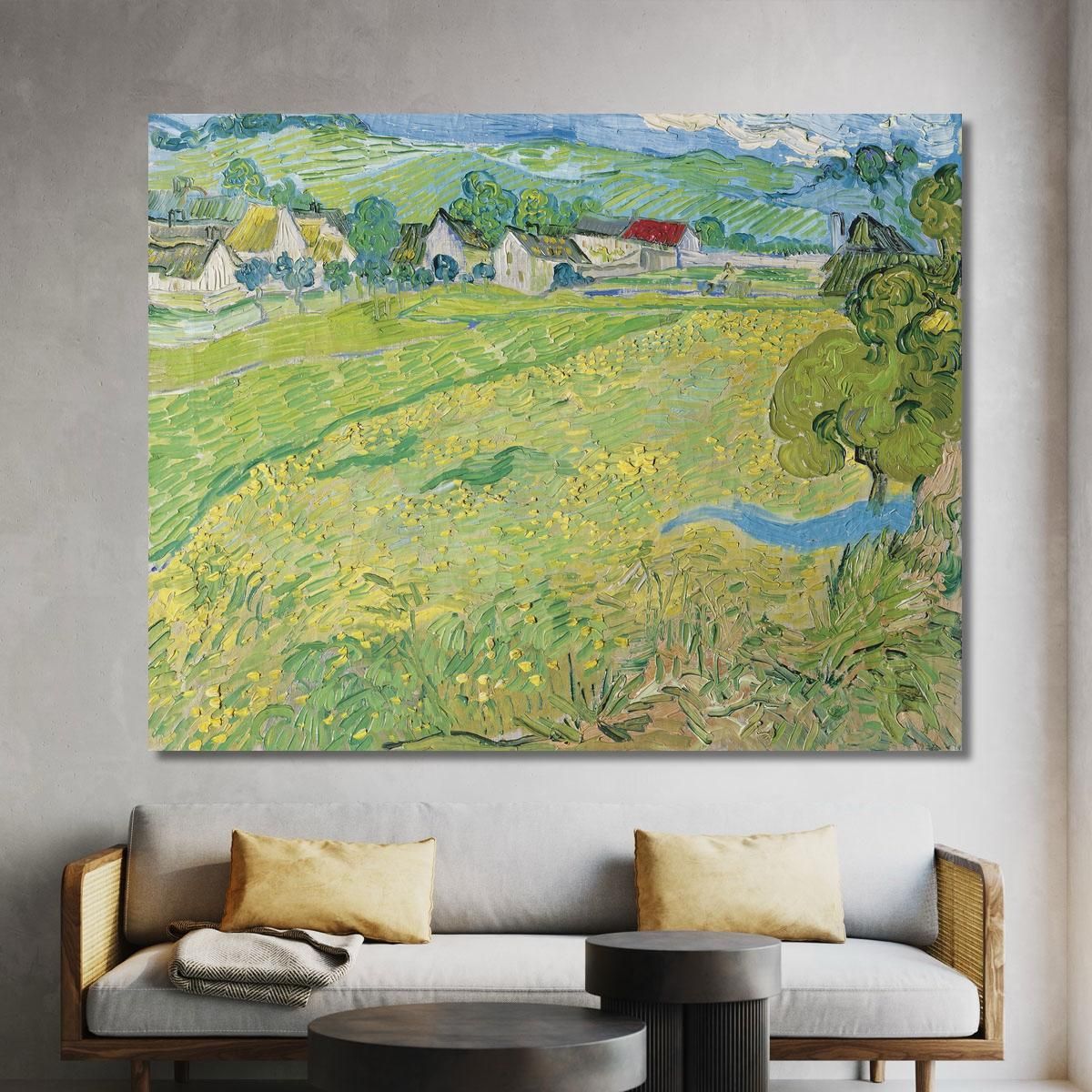 Les Vessenots Ad Auvers Vincent van Gogh, vvg91 canvas print