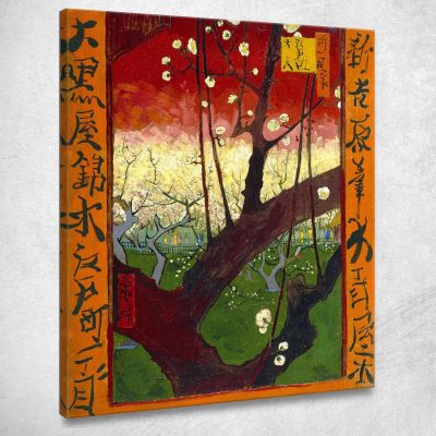 Frutteto Di Prugne In Fiore Dopo Hiroshige Vincent van Gogh vvg127 quadro stampa su tela